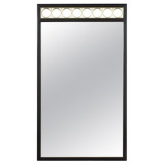 Retro Elegant Midcentury Mahogany Wall Mirror: Timeless Sophistication for Modern Home