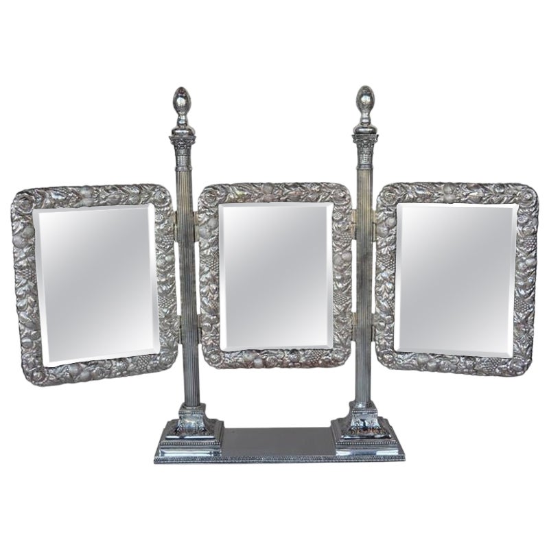 Sterling Silver Vanity Mirror at 1stDibs sterling silver mirror