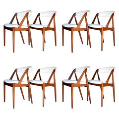 Set of 8 Kai Kristiansen Dining Chairs Model # 31
