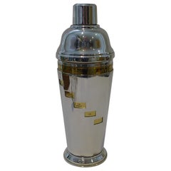 Vintage Art Deco Italian Recipe / Menu Cocktail Shaker c.1940