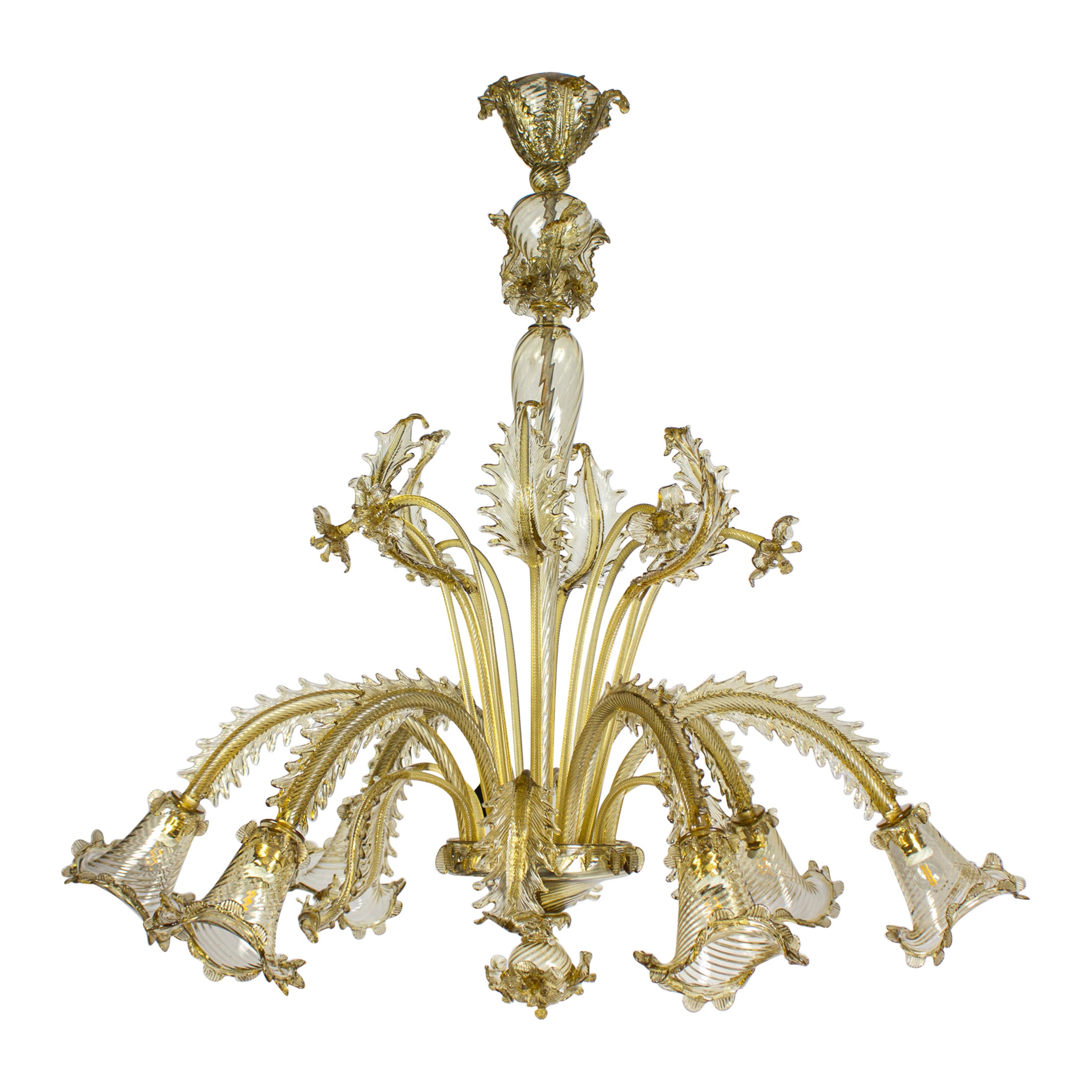 Overwhelming Murano Chandelier by Barovier & Toso, 1960s For Sale