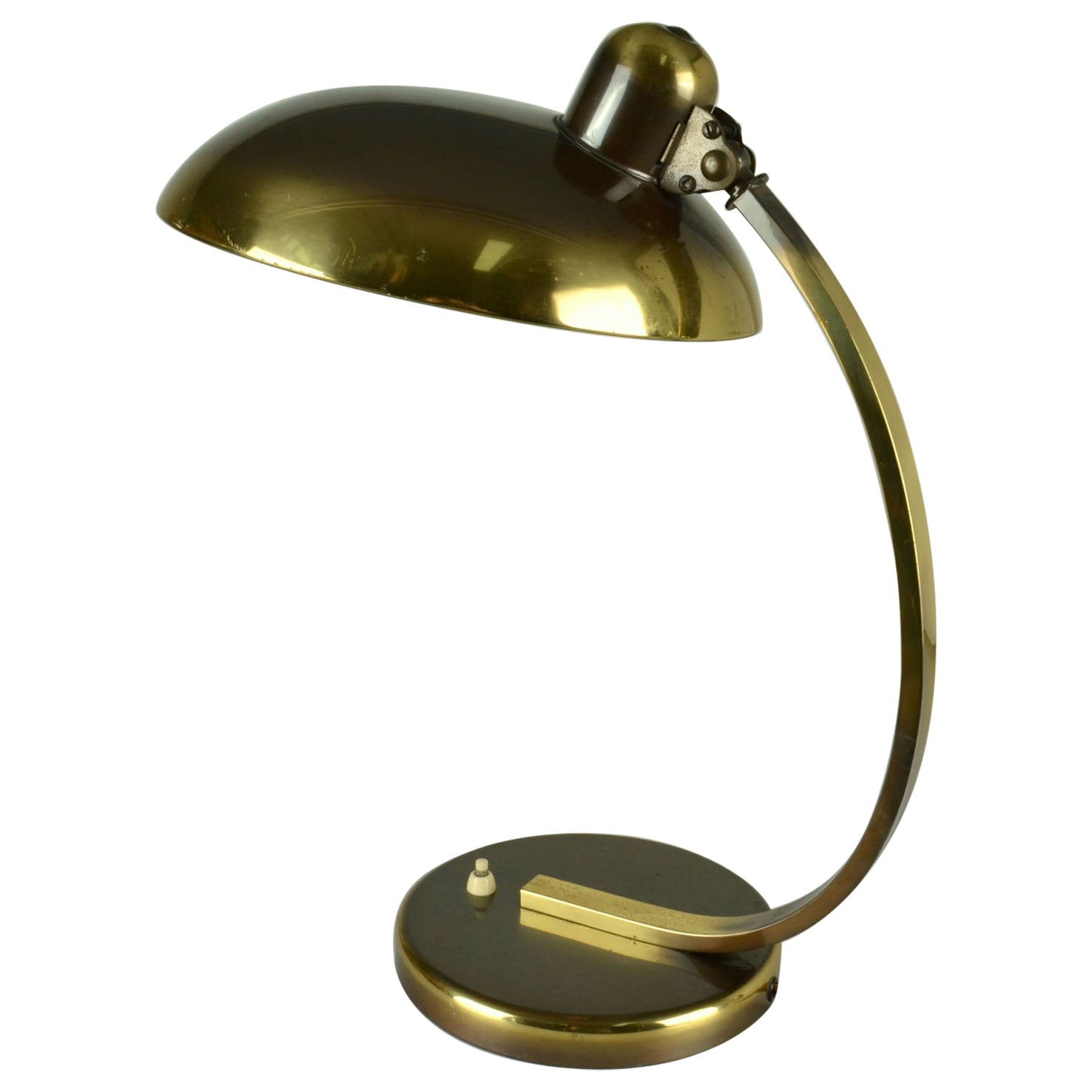 Modernist Kaiser Lamp by Christian Dell Brass  1930's For Sale