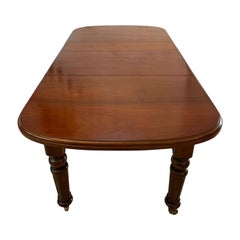 Antique Victorian Quality Mahogany Extending Dining Table