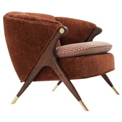 Modernist Karpen of California Lounge Chair, C. 1950s