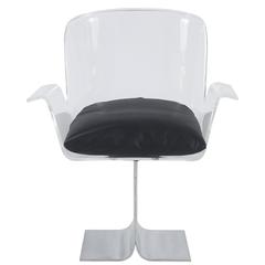 Lucite Armchair in the Style of Roger Tallon