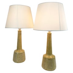 Pair of Tall Ceramic Table Lamps by Palshus, Design by Esben Klint for Le Klint