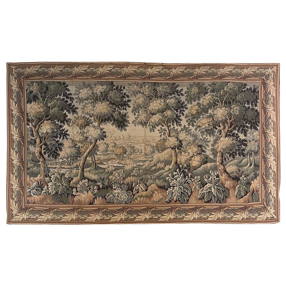 Grande tapisserie française ancienne de Gobelins de Paris