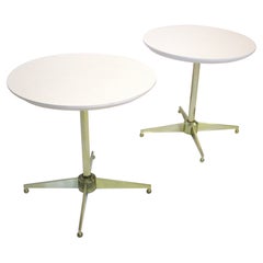 Brass / Tulip Styled Side Tables by American of Martinsville 