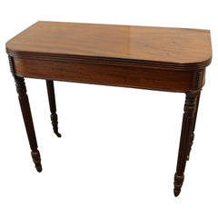 Antique Circa 1820-1830 English Fold-Top Tea Table