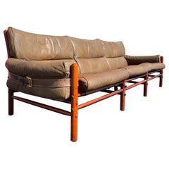 Arne Norell “Kontiki” Safari Leather Sofa