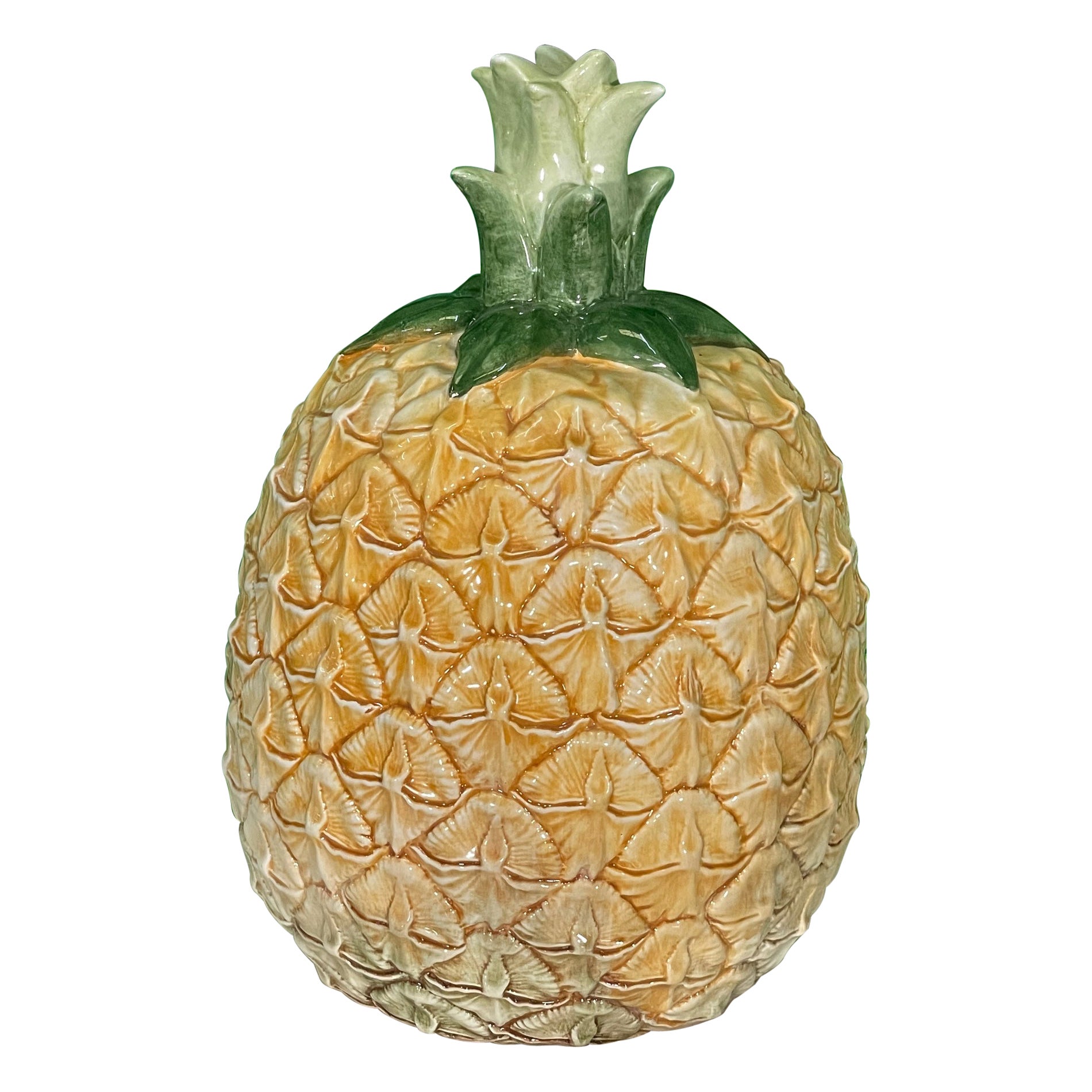 Ceramic Oversized Pineapple Centerpiece For Sale