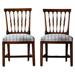 Rare Pair of 19th Century Gustavian Chairs
