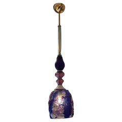 Blue and Pink Murano Glass Pendant