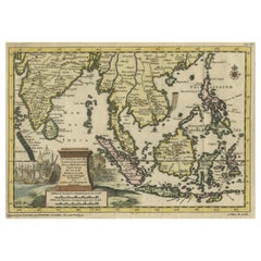 Sorprendente Mapa Antiguo Centrado en la Península Malaya