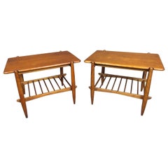 Pair of Vintage Conant Ball Side Tables
