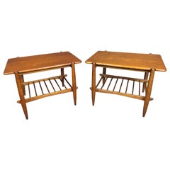 Pair of Retro Conant Ball Side Tables