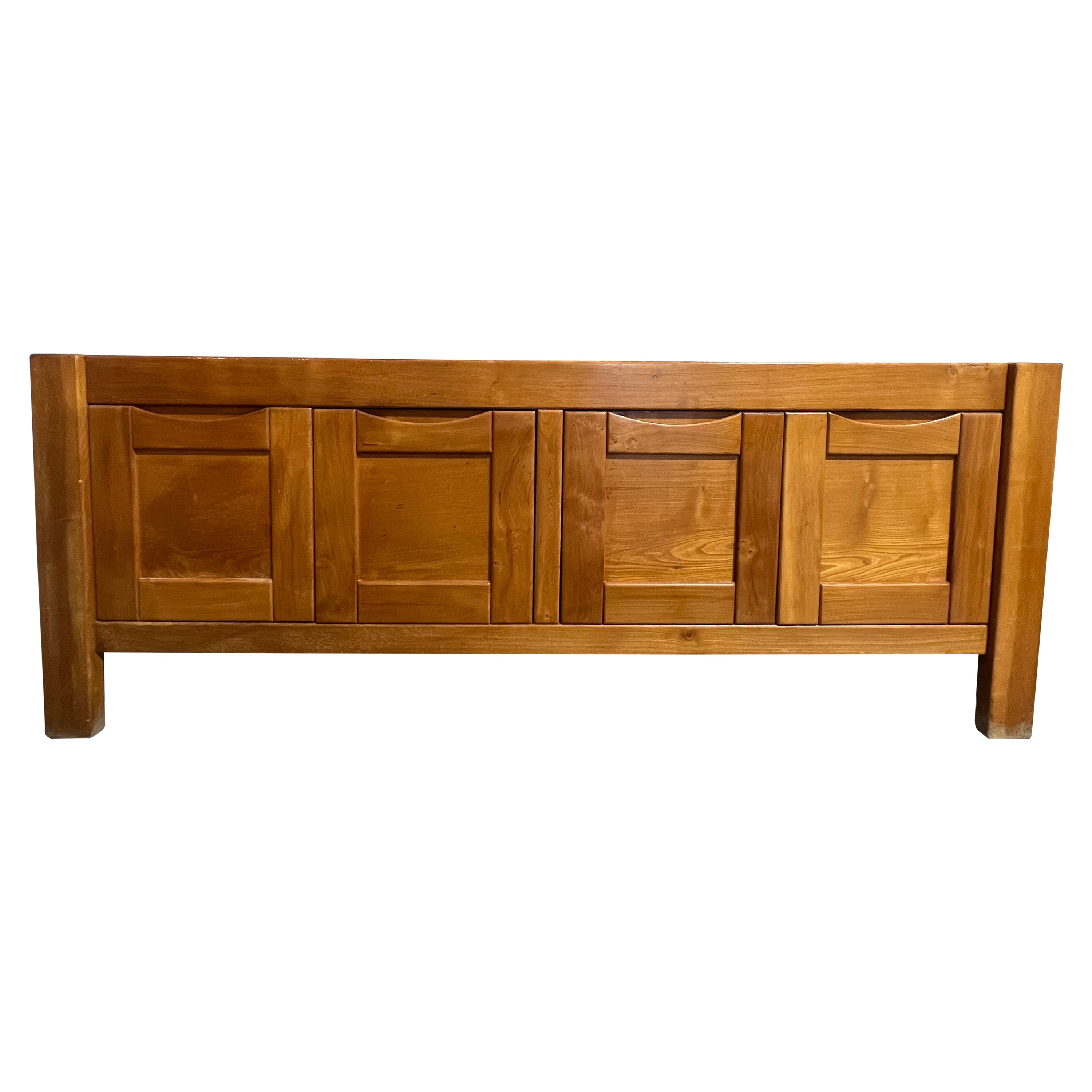 1970’s French Elm Sideboard by Maison Regain