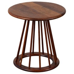 Arthur Umanoff Round Walnut Side Table for Washington Woodcraft