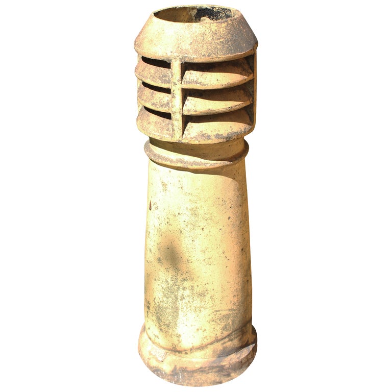 Late 19thEarly 20th Century Terracotta Chimney Pot For Sale at 1stDibs
