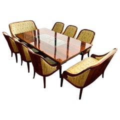 Art Deco Style Dining Suite, 9 Pieces