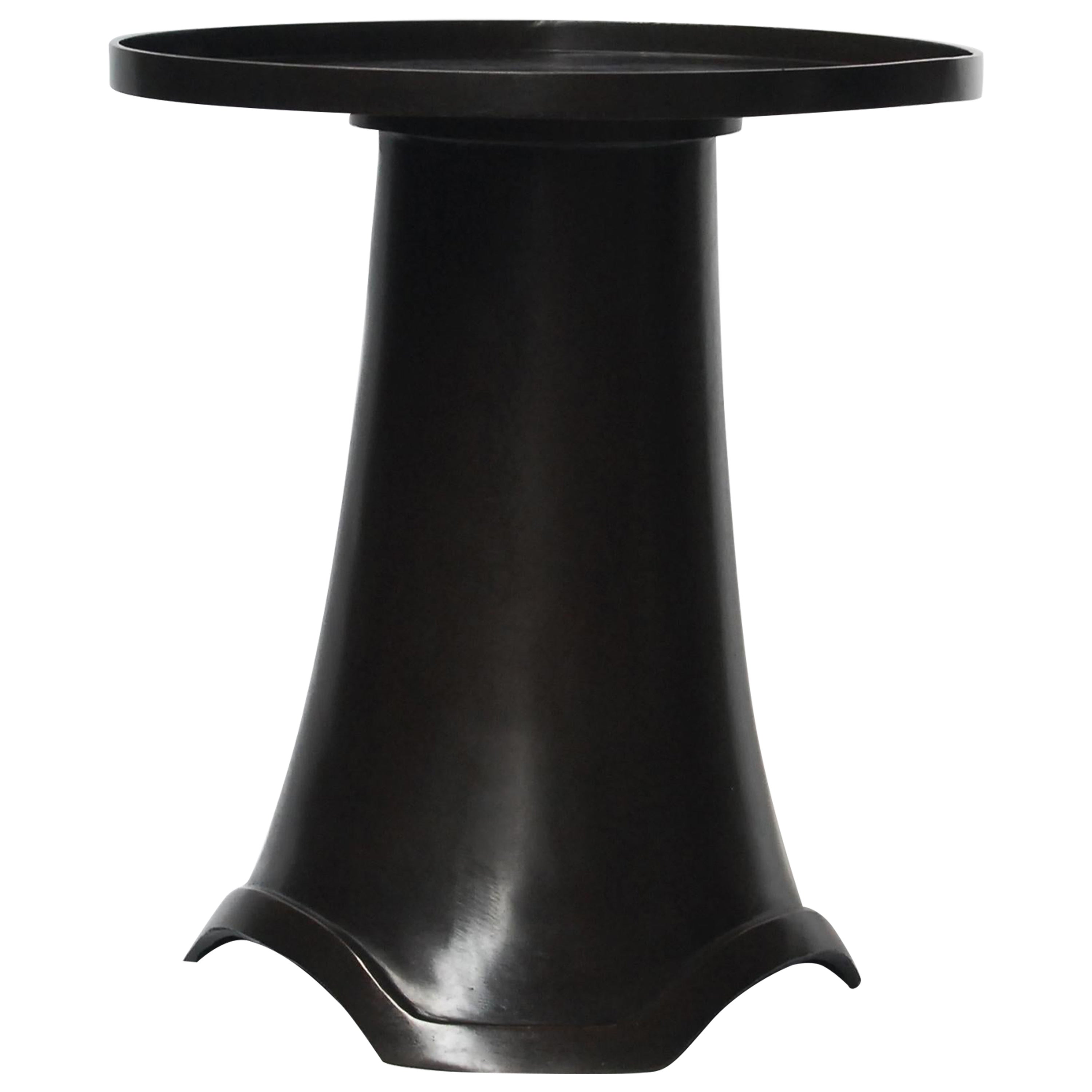 Ming Side Table in Dark Bronze by Elan Atelier in Stock For Sale