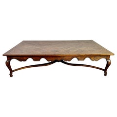19th C. French Marquetry Coffee Table 