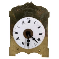 Vintage Austrian Zappler Alarm Clock, W Artner, Wienn, 18th Century