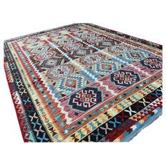 Tapis Kilim afghan 10x13 noué à la main, premier ordre, tissé à la main, commerce de laine afghane