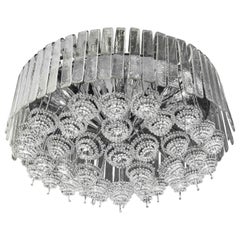 Vintage Chandelier in Steel