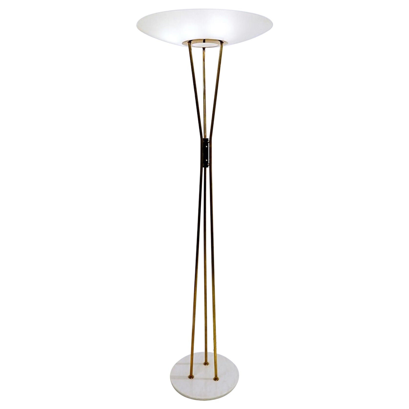Mid-Century Modern Floor Lamp by Gaetano sciolari for Stilnovo, Italy 1950s For Sale