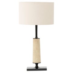 Jaya Table Lamp, Bronze and Shagreen Table Lamp by Elan Atelier in Stock