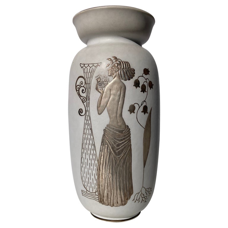 Stig Lindberg Ceramic, Stoneware, Vase / Vessel for Gustavsberg, Grazia For  Sale at 1stDibs | stig lindberg grazia
