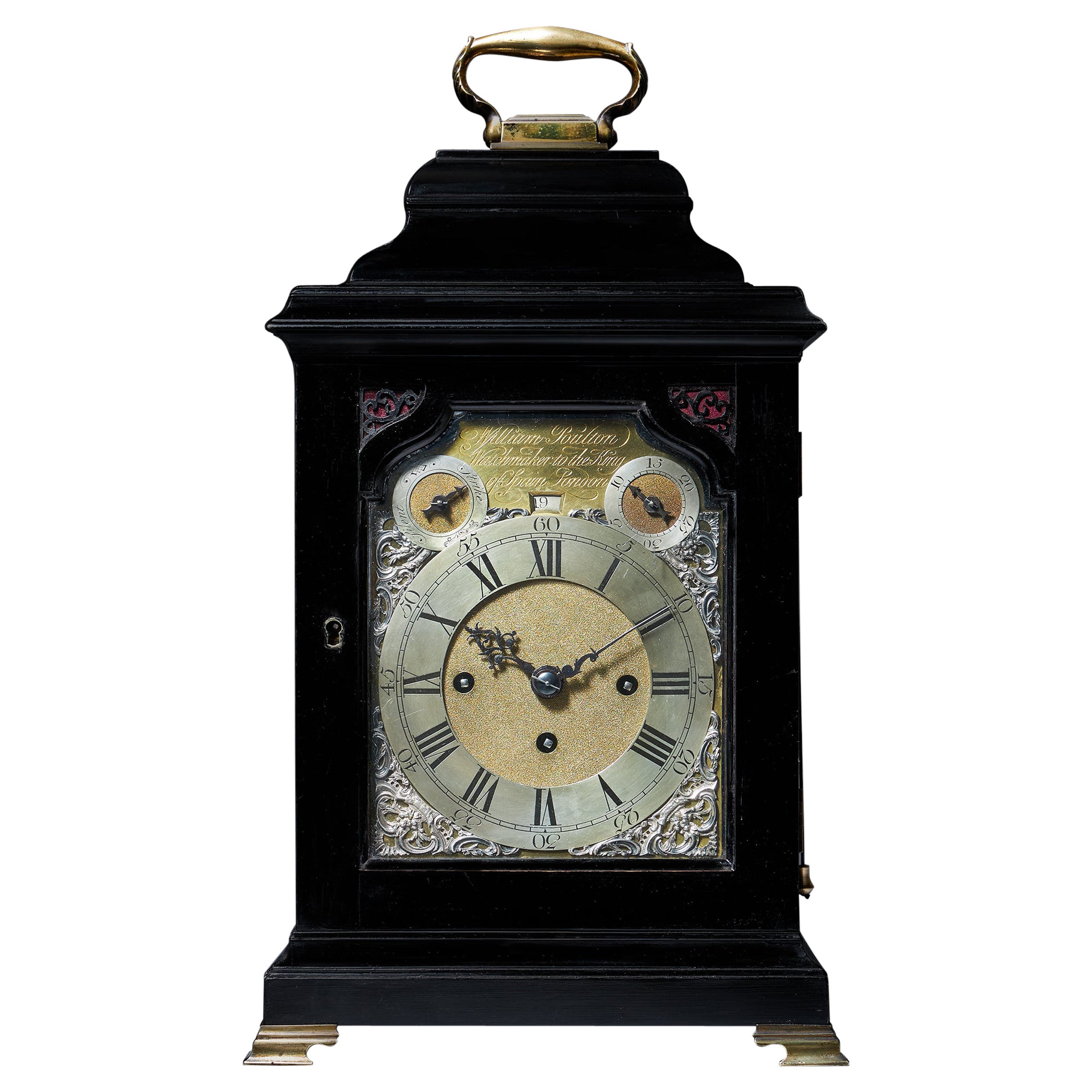 Rare 18th-Century Grande Sonnerie Striking table Clock by William Poulton For Sale