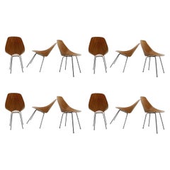 Mid-Century Vittorio Nobili "Medea" Dining Chairs, Italy 1955 - 16 Available