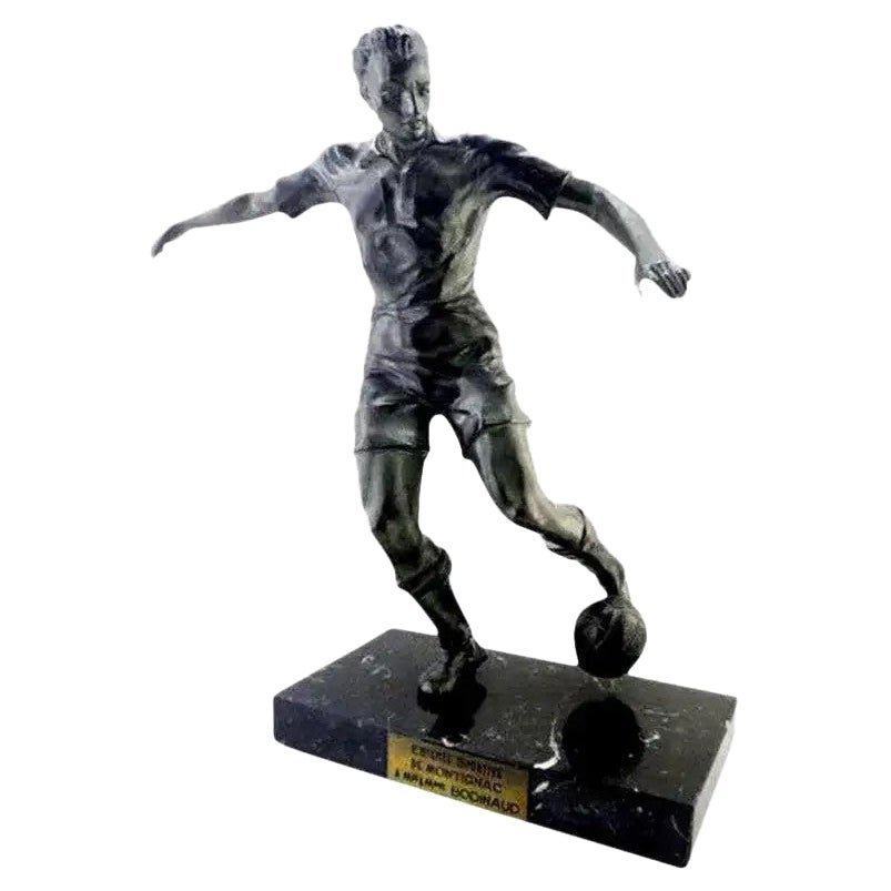 French 1930s Art Deco Soccer or Football Player Sculpture at 1stDibs