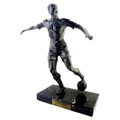 French Art Deco Soccer or Football Player Sculpture, 1930