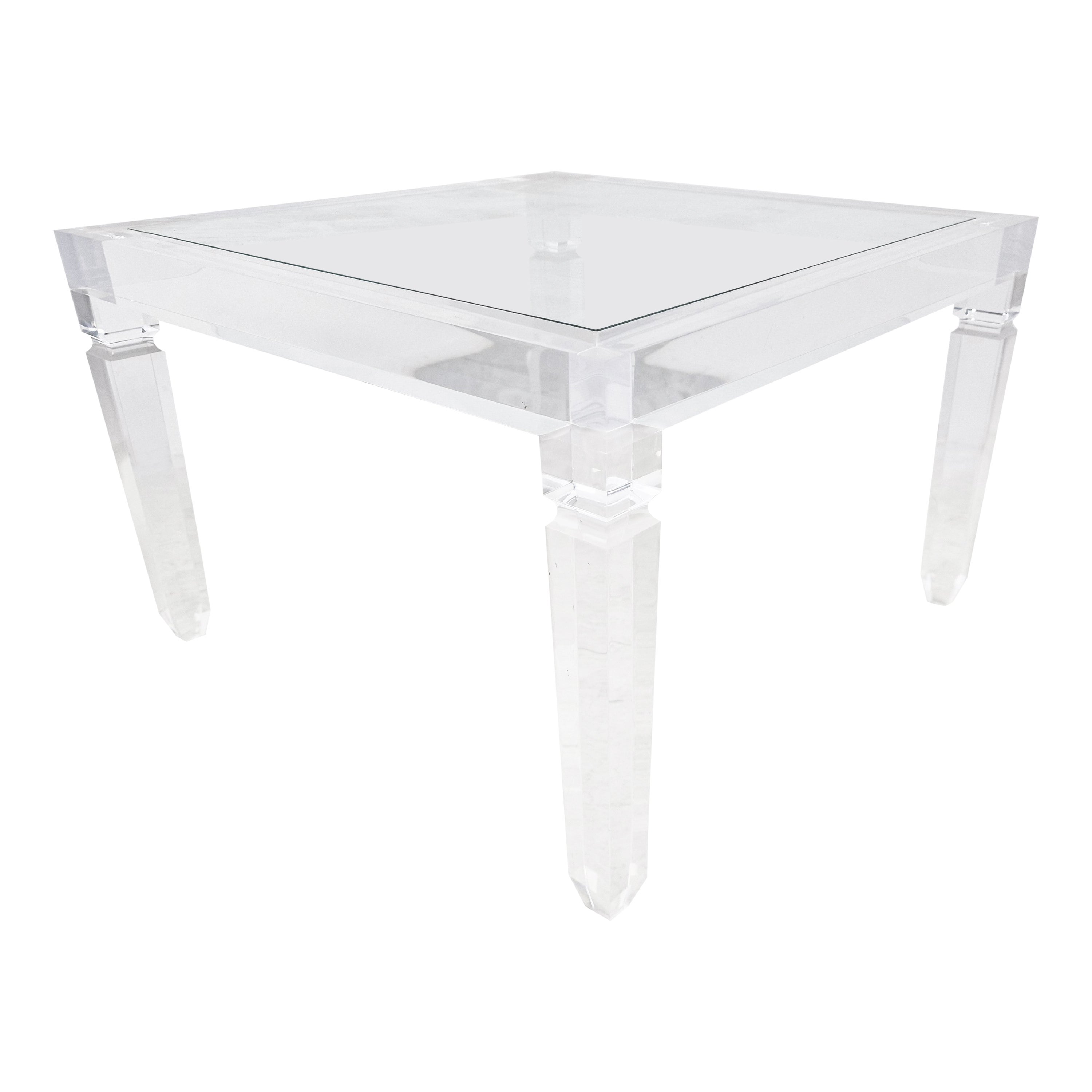 Vintage Lucite Coffee Table, 1990s For Sale