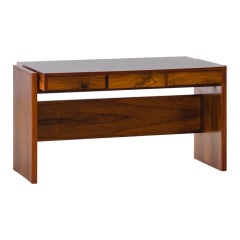 Rosewood Desk by Joaquim Tenreiro, Bloch Editors, 1960s, Brazilian Midcentury