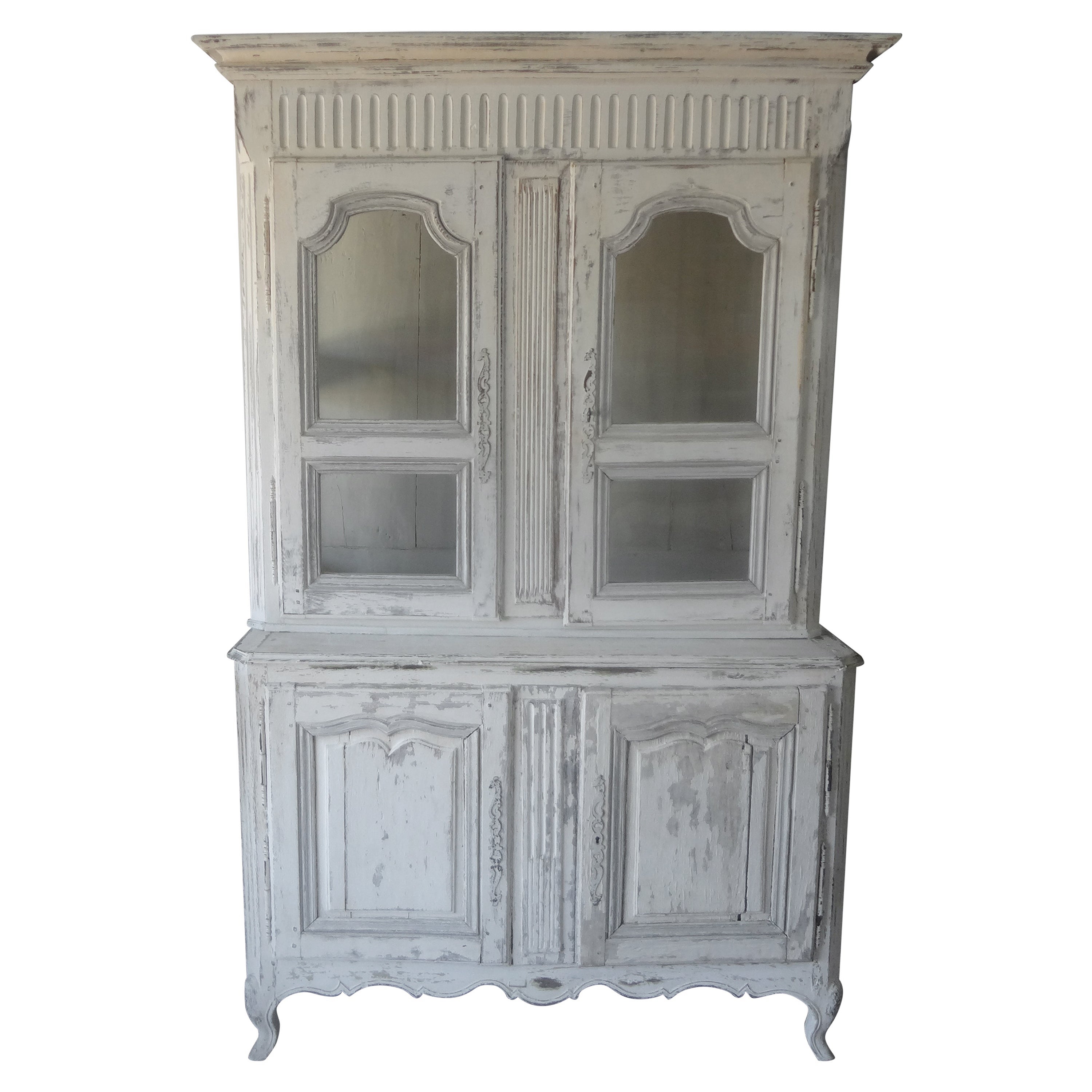 18th Century French Louis XV Buffet Deux Corp or Cupboard