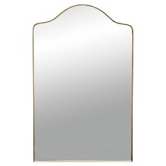 1960s Italian Brass Wall Mirror