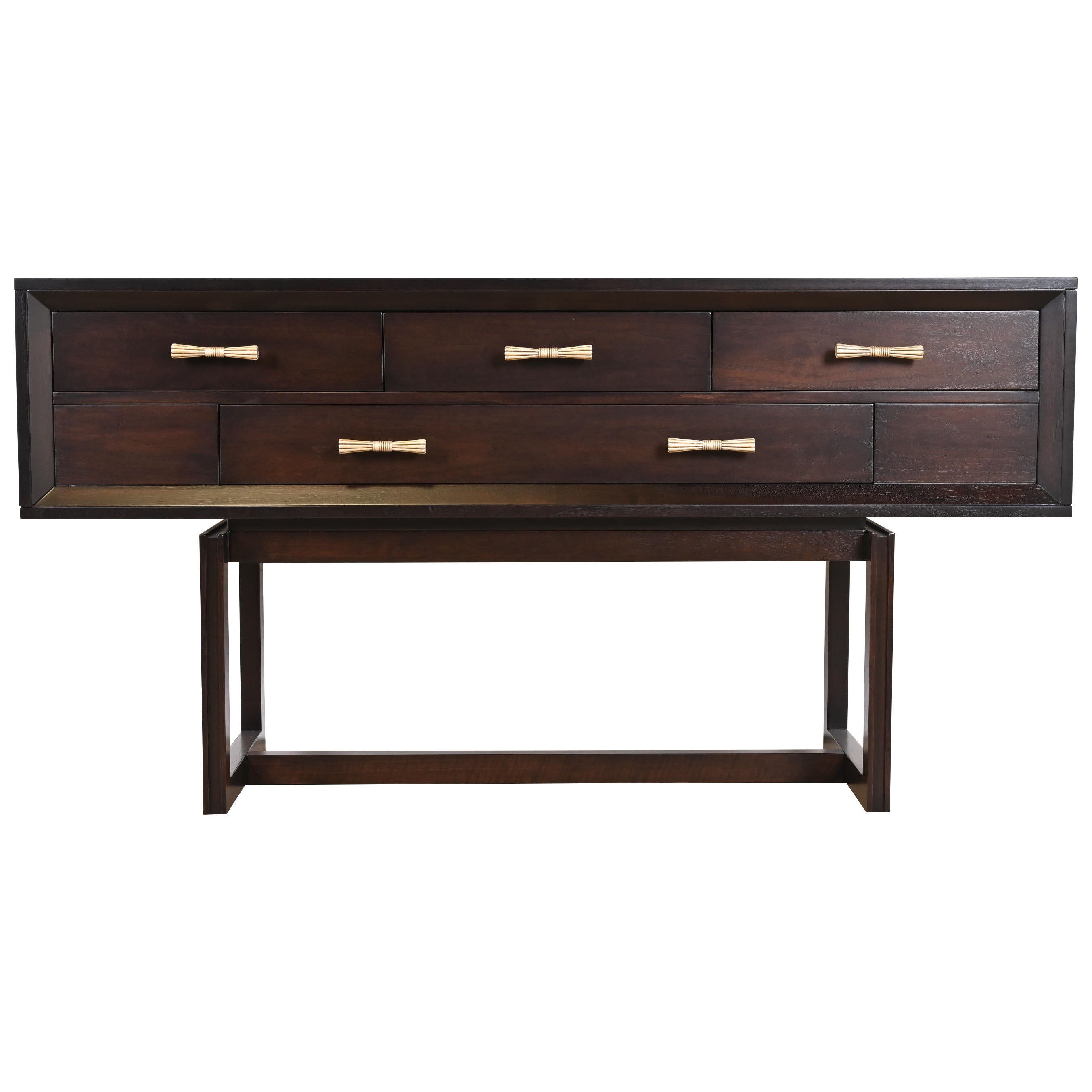 Bill Sofield for Baker Furniture Modern Mahogany Sideboard Credenza, Refinished