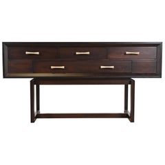 Bill Sofield for Baker Furniture Modern Mahogany Sideboard Credenza, Refinished