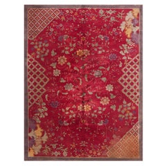 Chinesischer Art-déco-Teppich aus den 1920er Jahren ( 9'' x 11''8 - 275 x 355)