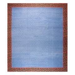 Indischer Dhurrie-Teppich aus Baumwolle des frühen 20. Jahrhunderts ( 12''9 - 15'' - 388 x 457) 