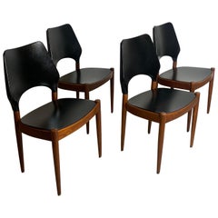 Danish Teak Dining Chairs by Arne Hovmand Olsen for Mogens Kold
