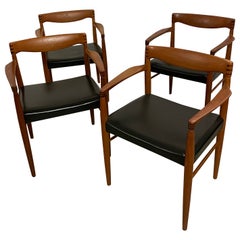 H. W. Klein Teak Arm Chairs by Bramin