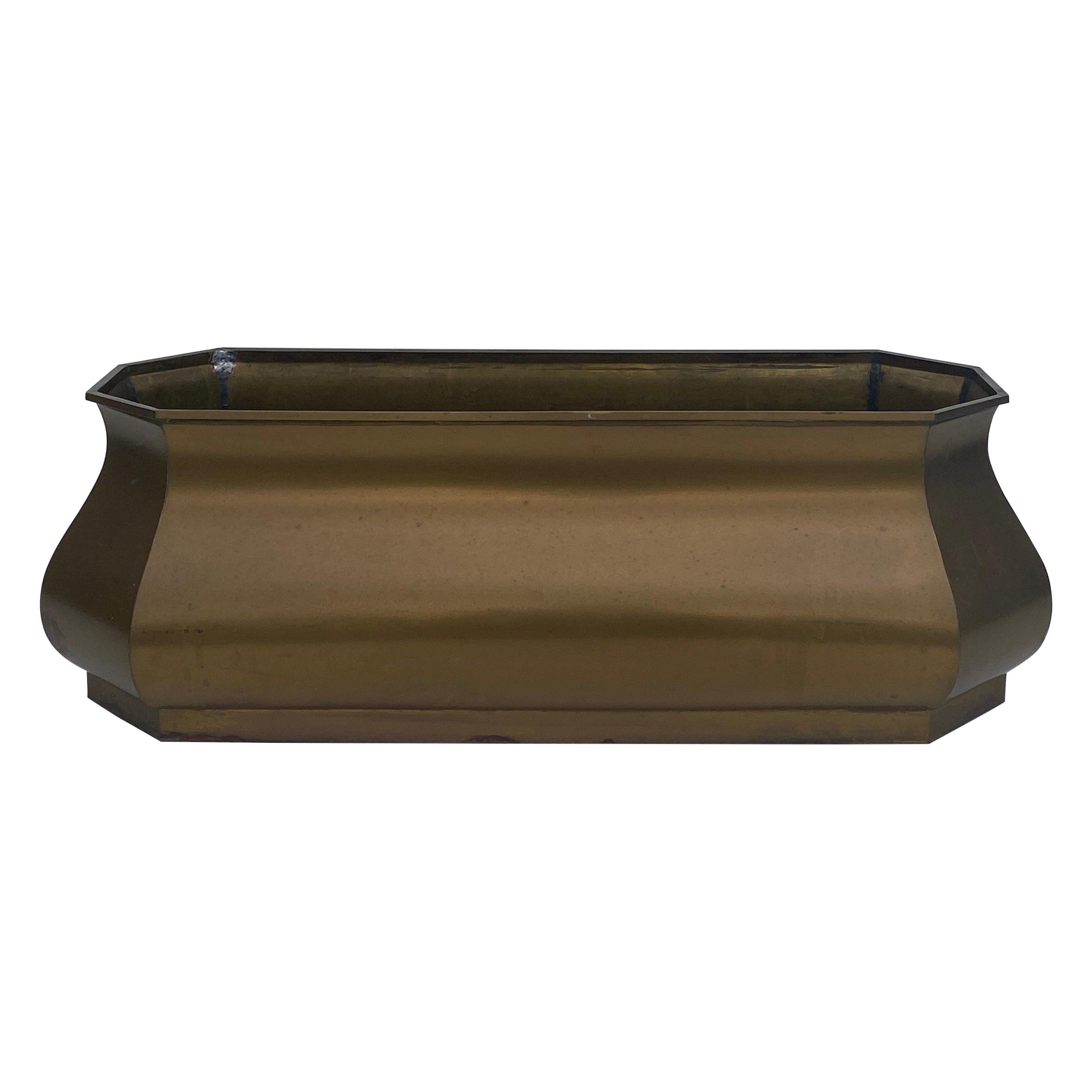 Brass Planter by Chapman For Sale