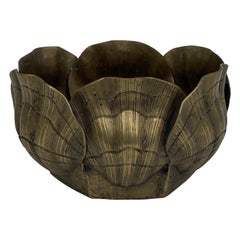 Brass Sea Shell Planter