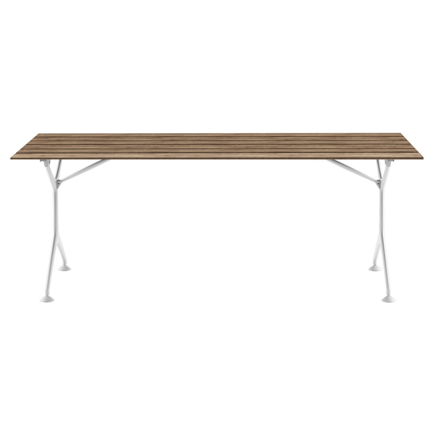 Alias M23 Tech Wood Outdoor Tisch 200F aus Esche und lackiertem Aluminiumgestell