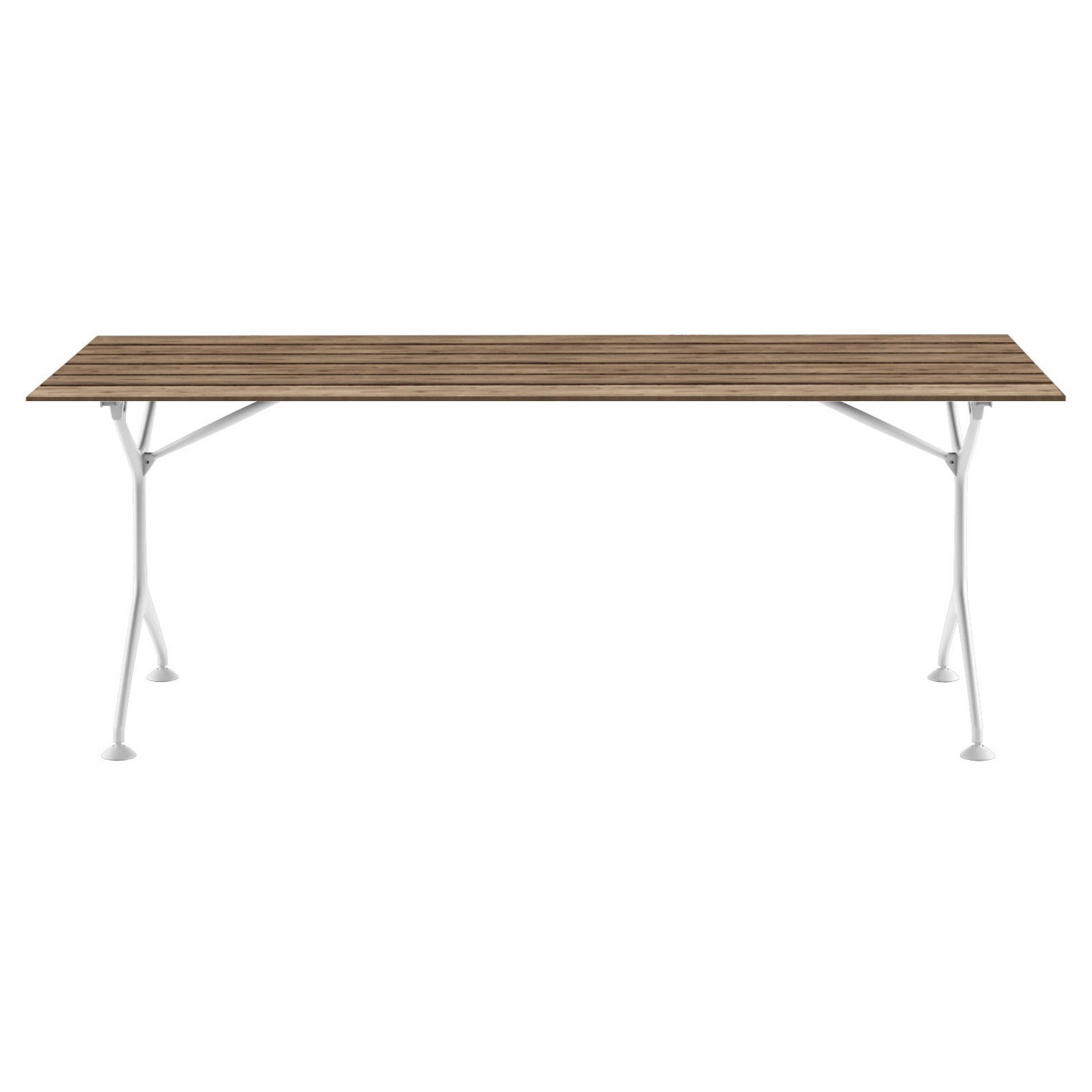 Alias M23 Tech Wood Outdoor Table 200F in Ash and Lacquered Aluminium Frame For Sale